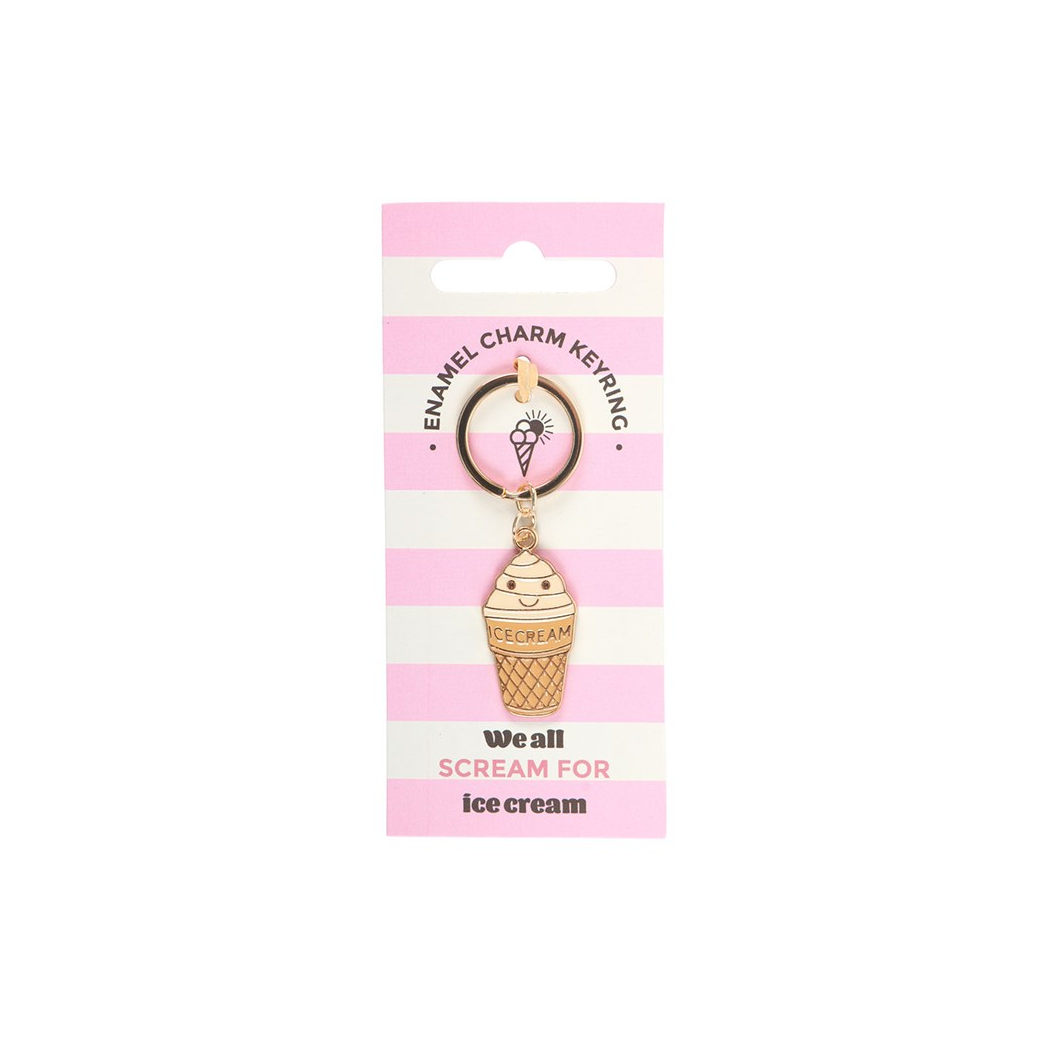Ice Cream Cone Keyring