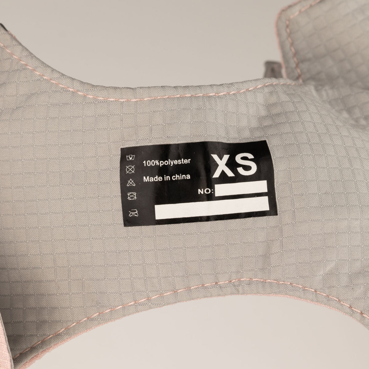 PAW - XS (2-4Kg) Dog Step-in Guardian Harness with Reflective Mesh - Rock Grey - Black Obsidian Charm